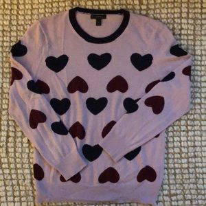 JCREW HEART SWEATER